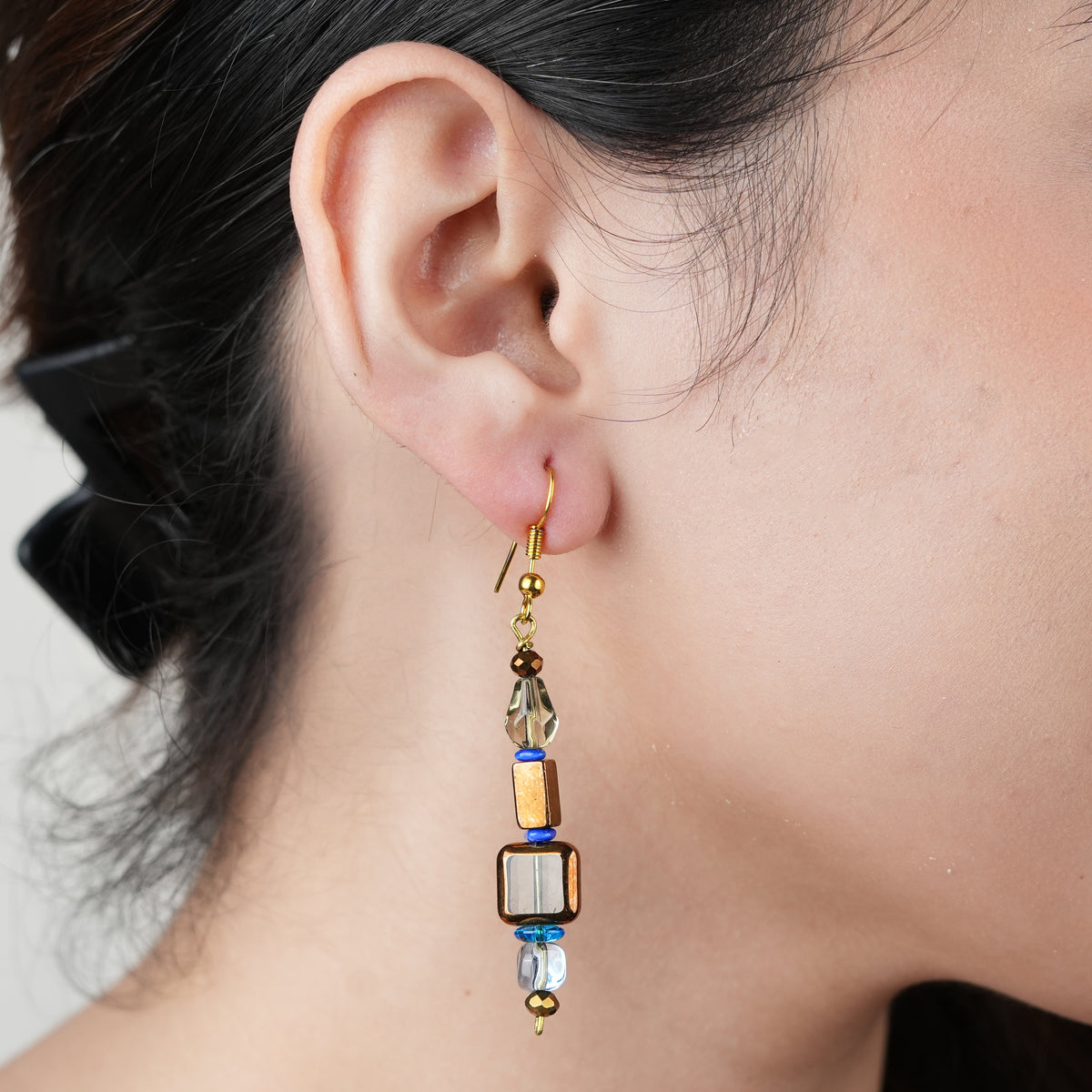 Multicolour Glass Bead Earrings