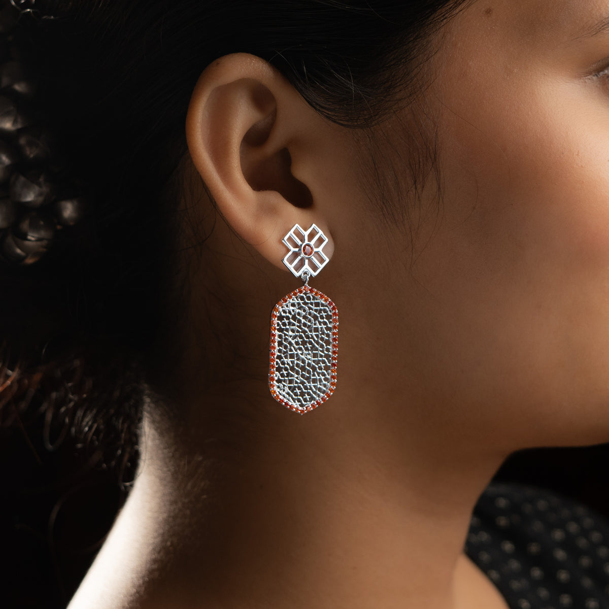 Jharoka / Jaali Inspired Earring | 92.5 Sterling Silver
