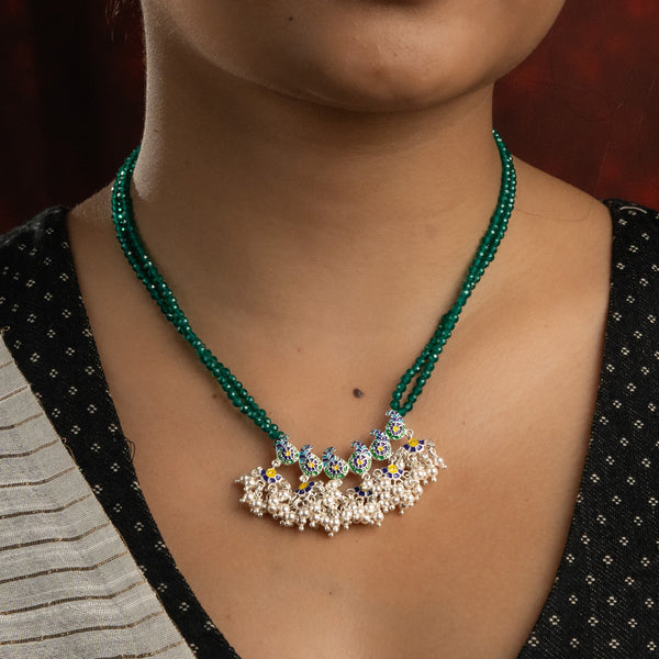 Indian Paisley Enamel Set