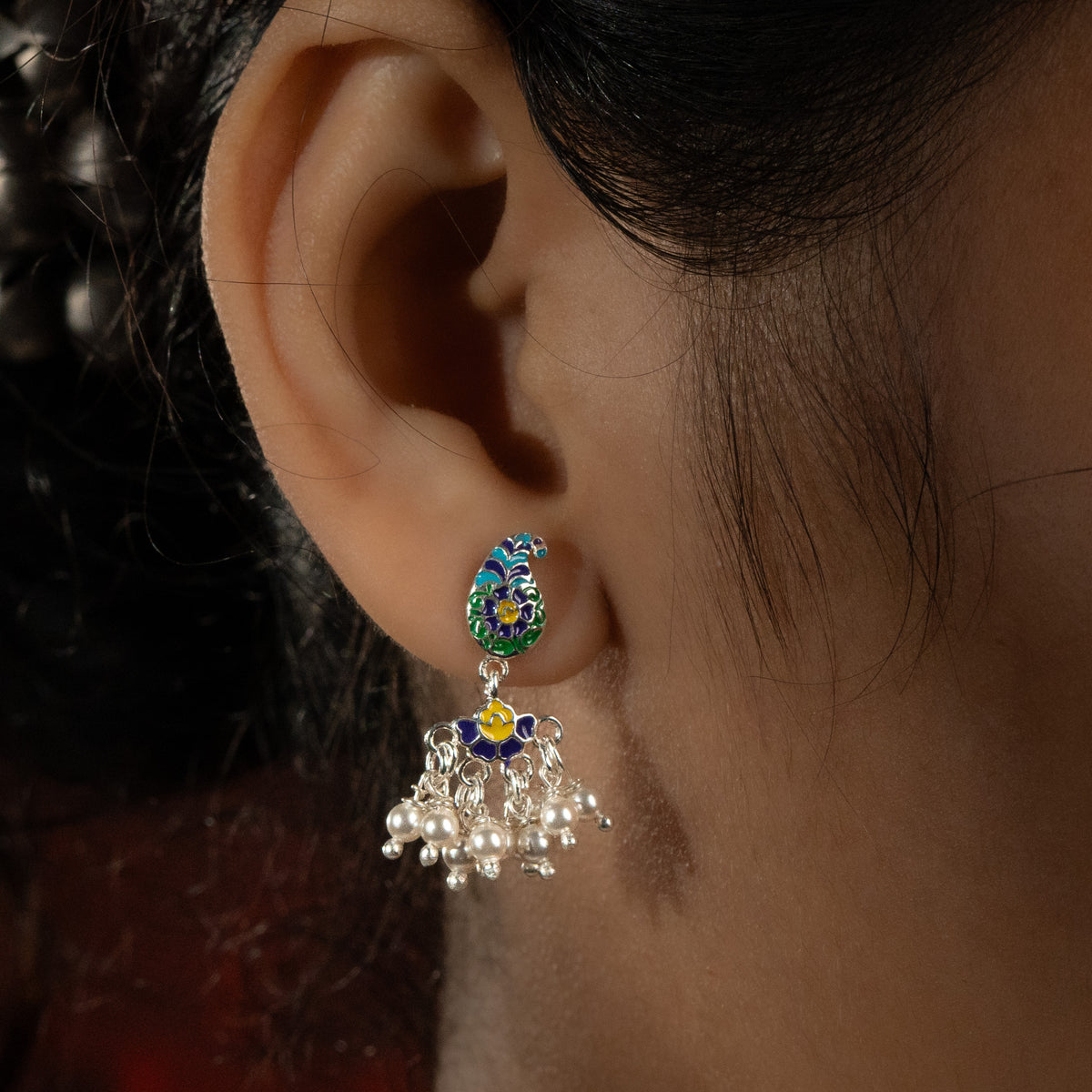 Indian Paisley Enamel Set