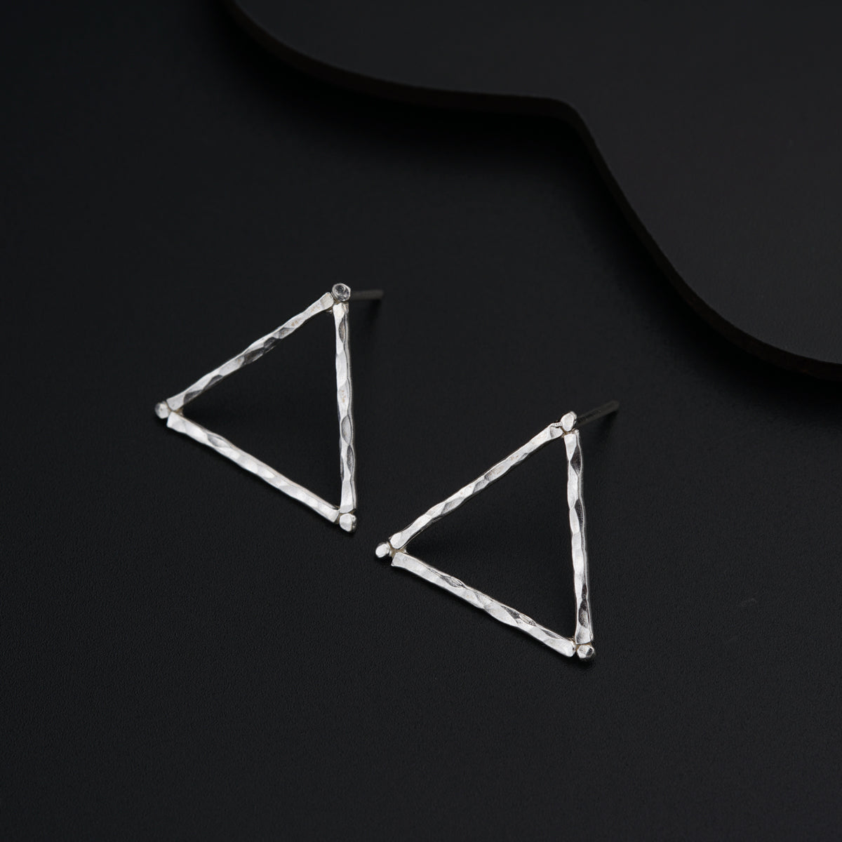 Handmade Triangle Earring (Hammered)