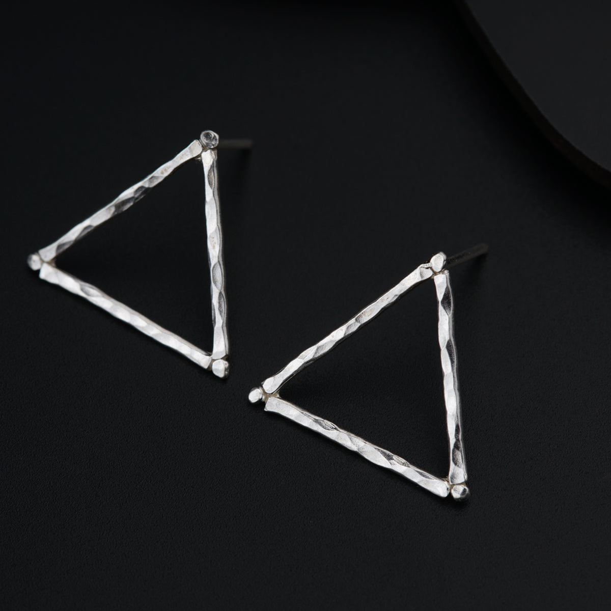 Handmade Triangle Earring (Hammered)