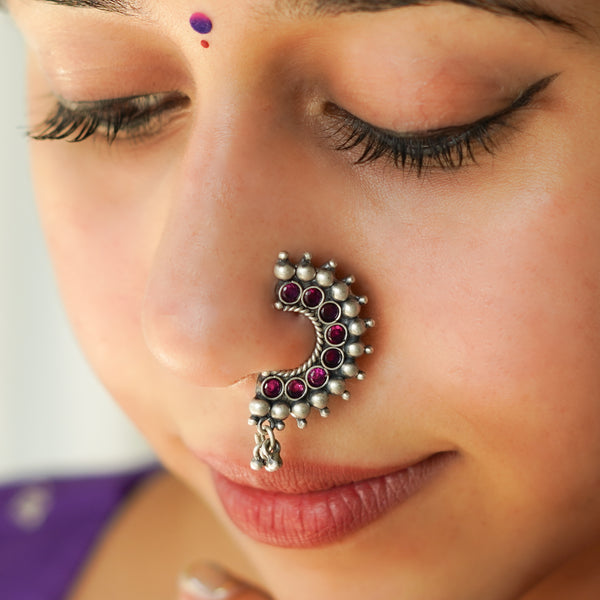 Karwar Nath : Pink (Left, Clip on)