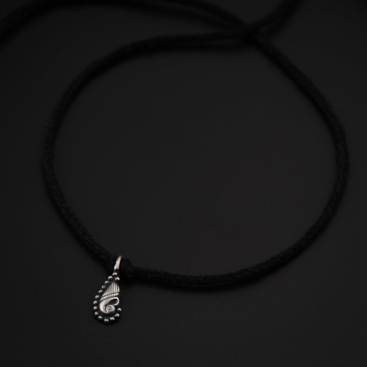 Silver Peacock Anklet