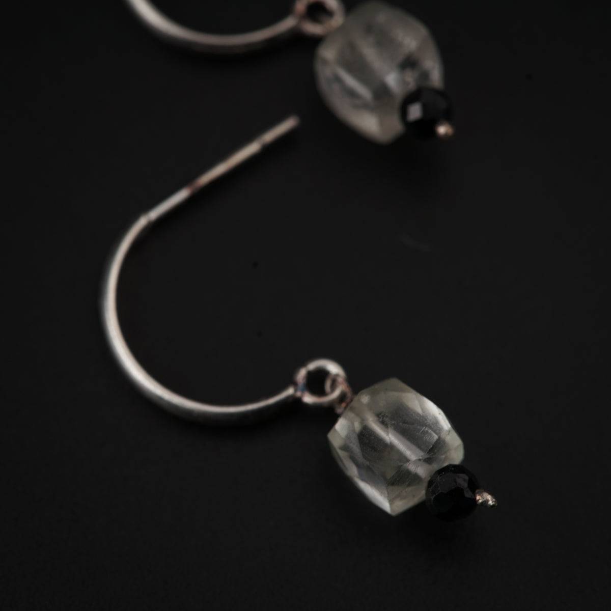 Crystals Silver Earring