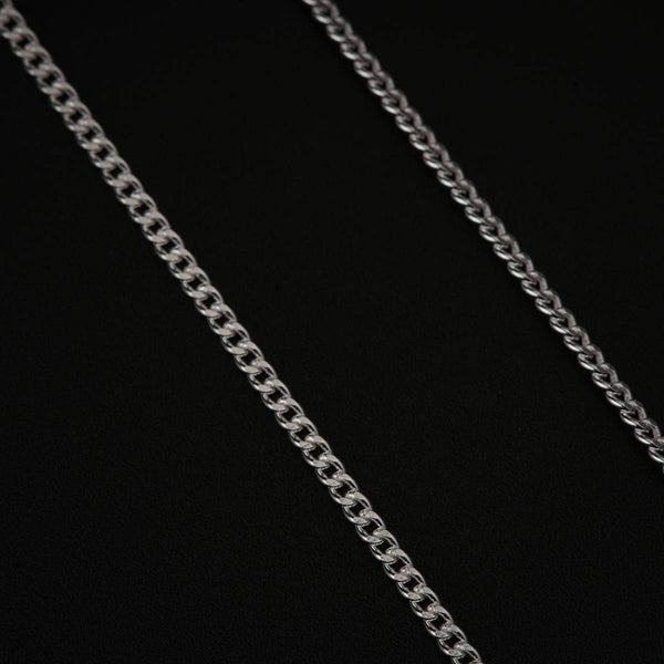 Silver chain necklace for jewelry