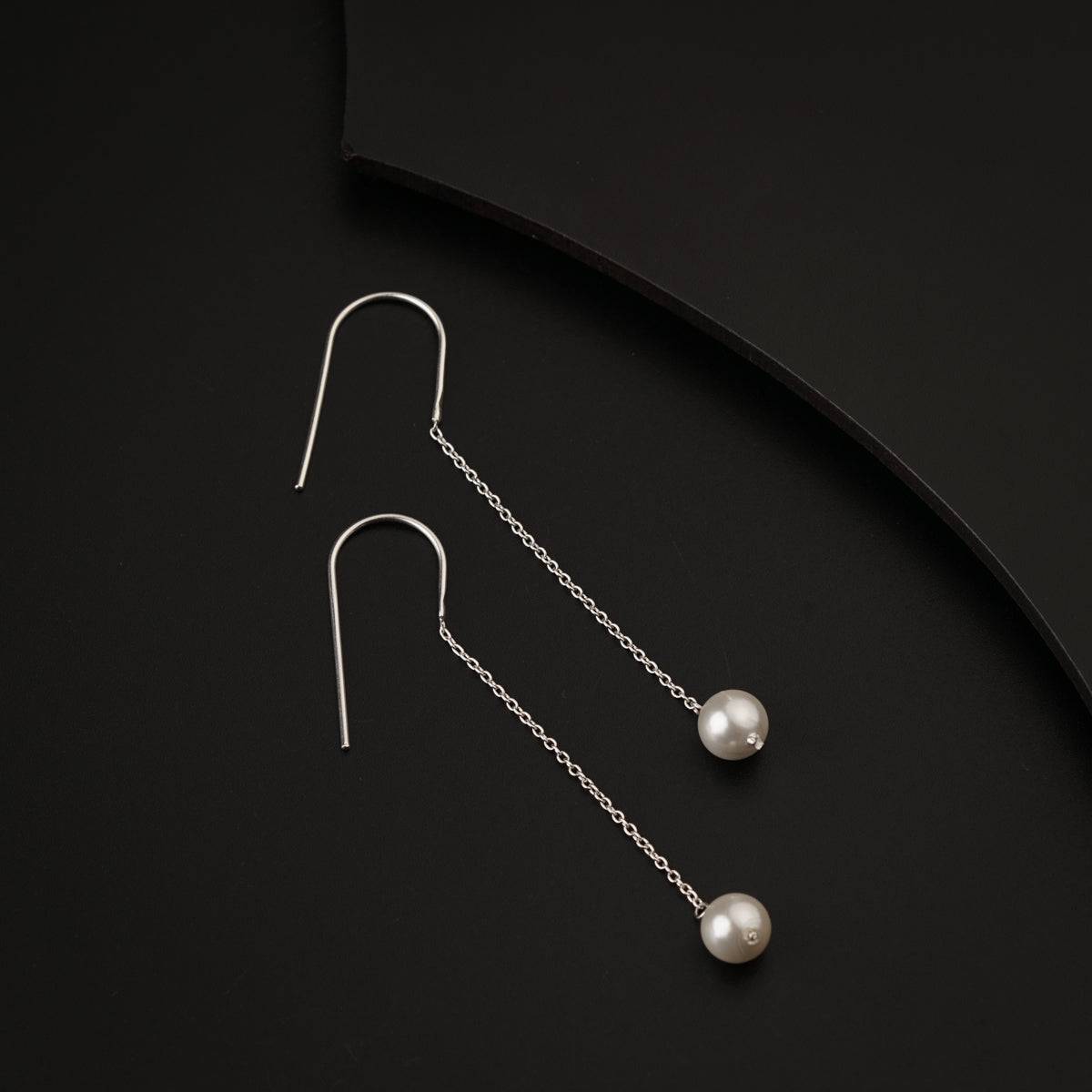 Pearl Drop Silver Earring