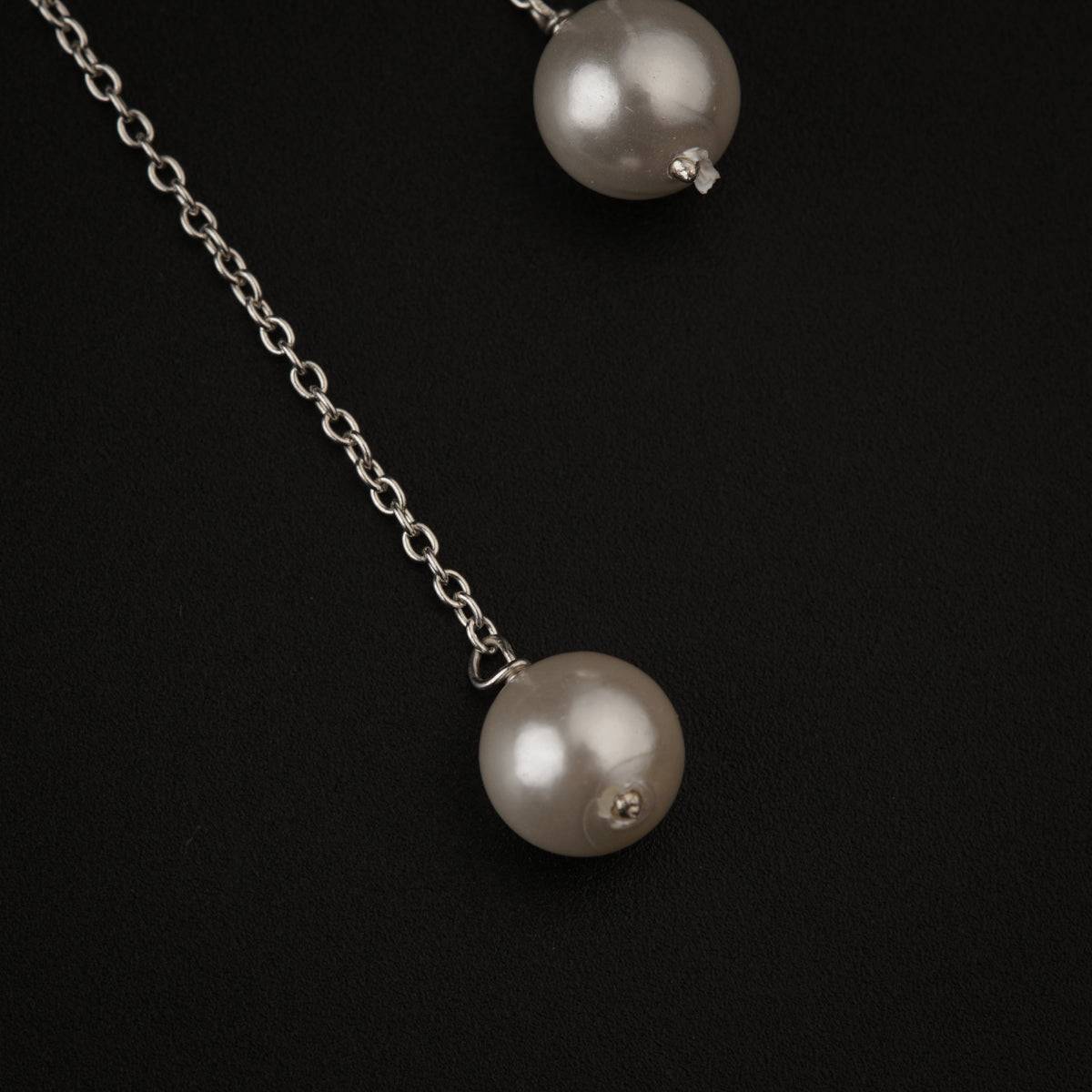 Pearl Drop Silver Earring