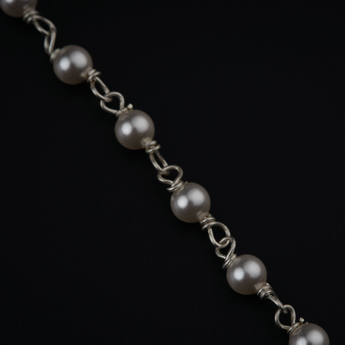 Antique Silver and Pearl Necklace