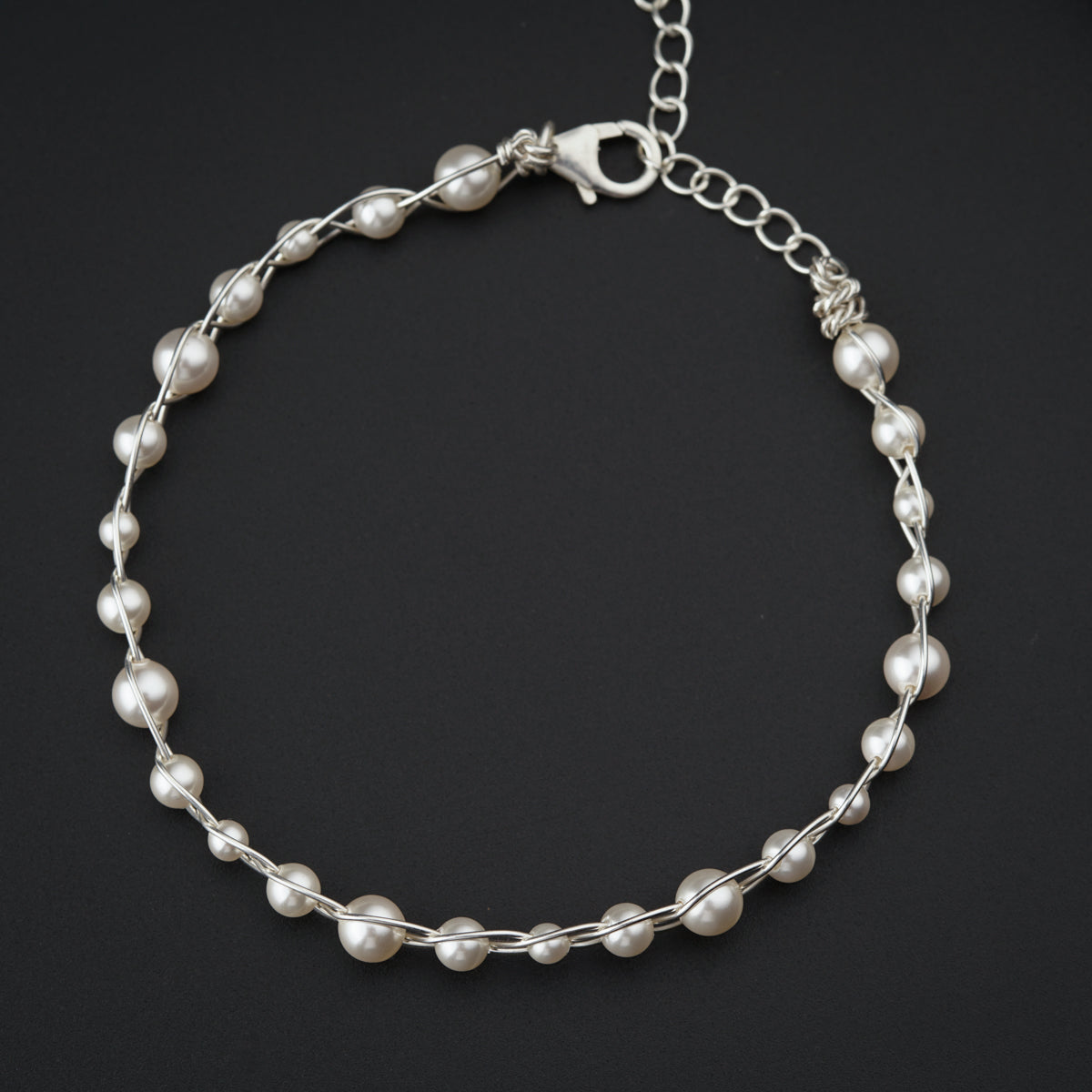 Pearl Wire Wrapped Bracelet