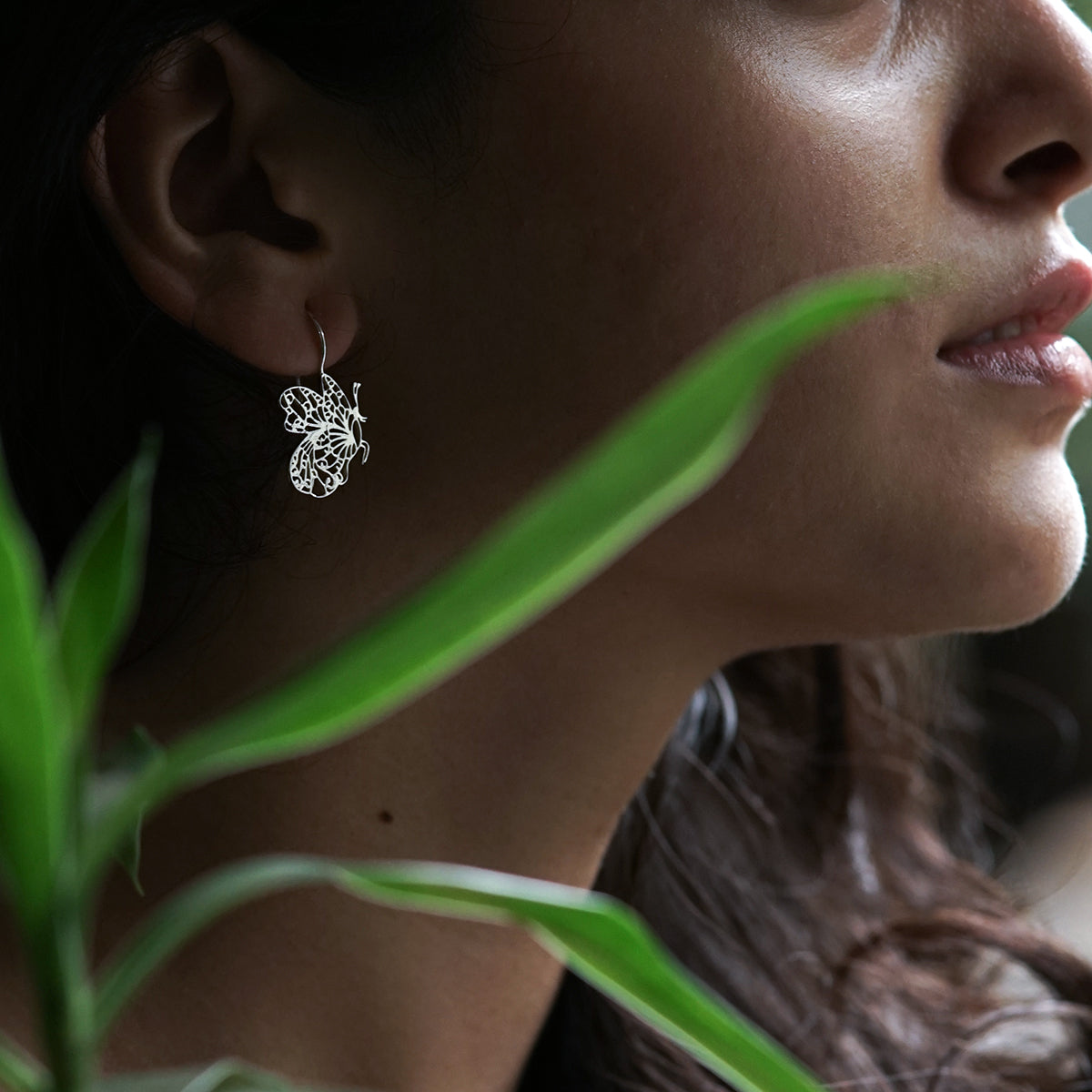 Lukachupi Titli Silver Earring