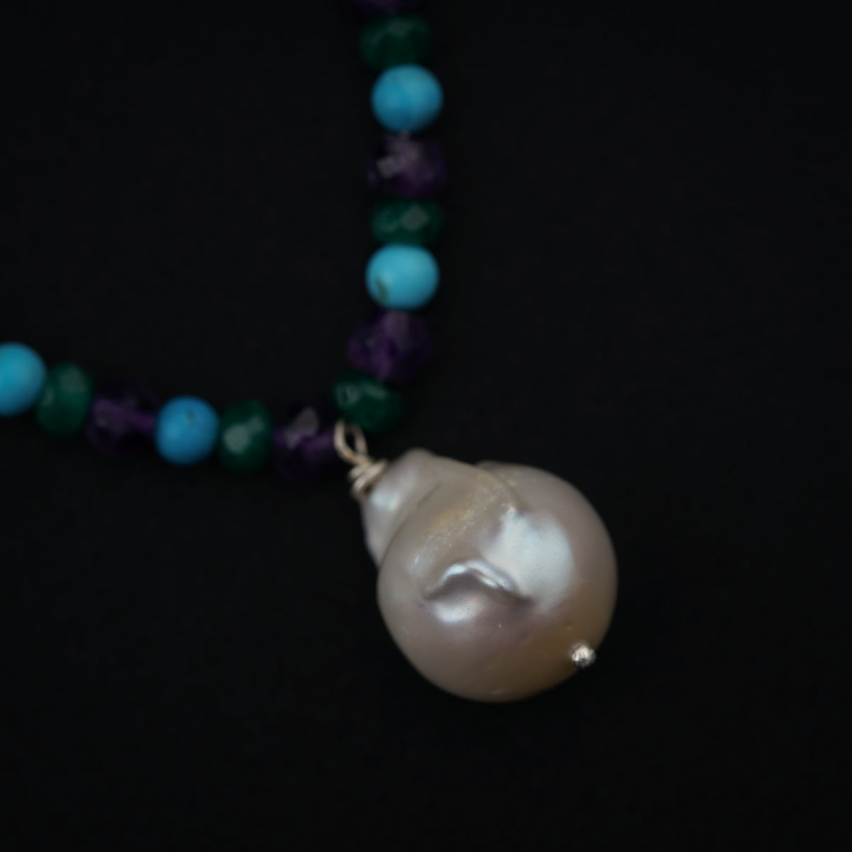 Zen Vibes Set: Amethyst, Green Jade and Turquoise Beads
