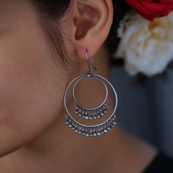 Pyaari Chandbali | 92.5 Silver | Size : Large