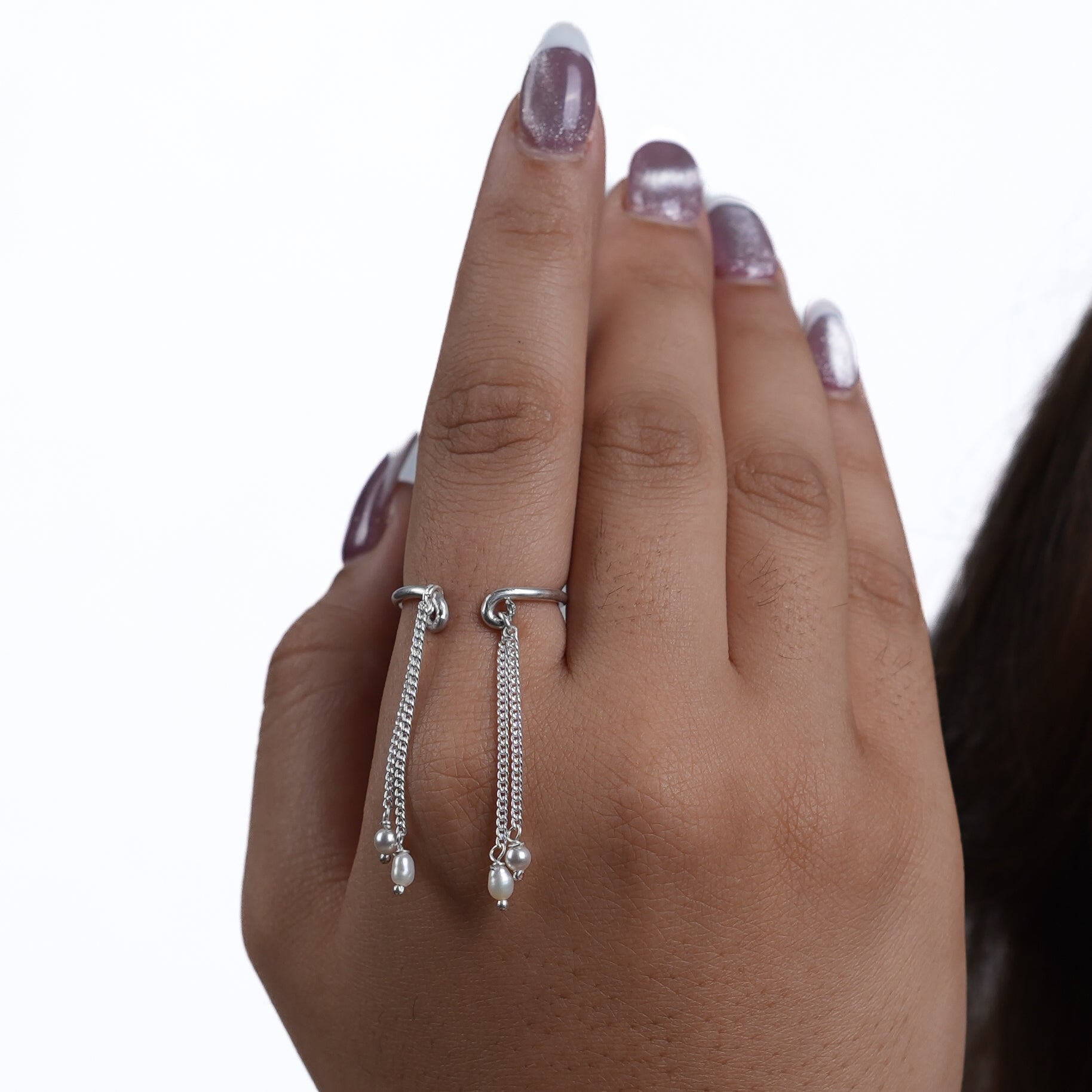 Chain & Pearl Ring (Project Handmade)