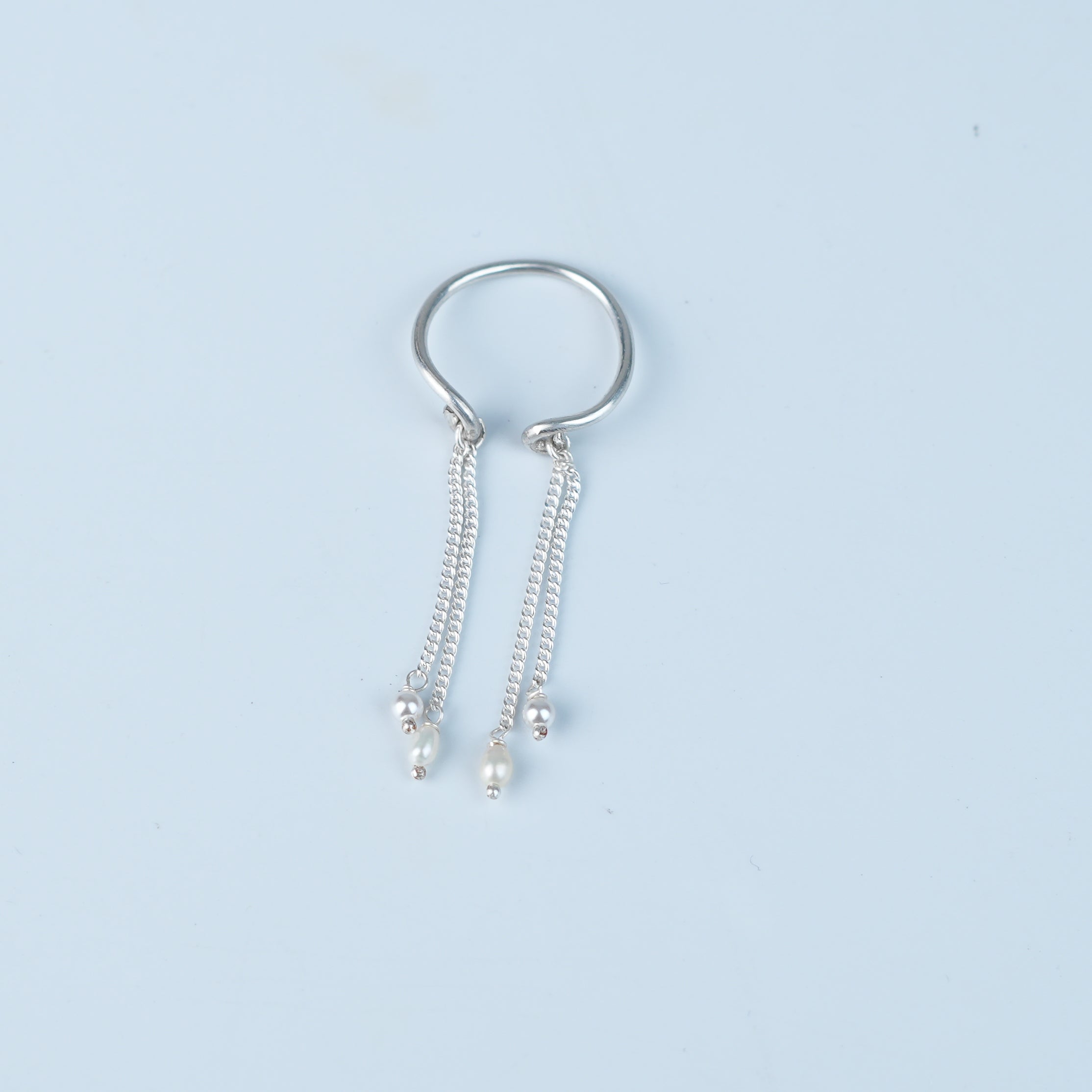 Chain & Pearl Ring (Project Handmade)