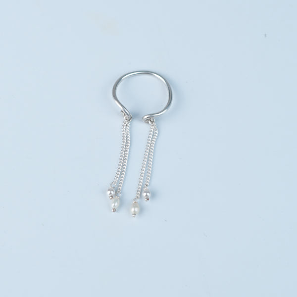 Chain & Pearl Ring (Project Handmade)