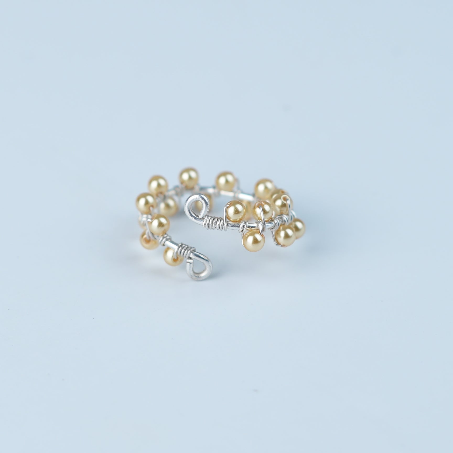 Golden Pearl Twisted Ring (Project Handmade)
