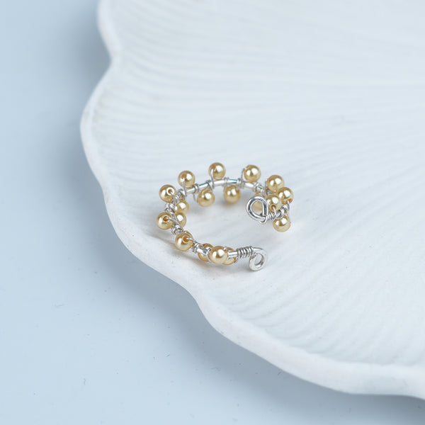 Golden Pearl Twisted Ring (Project Handmade)