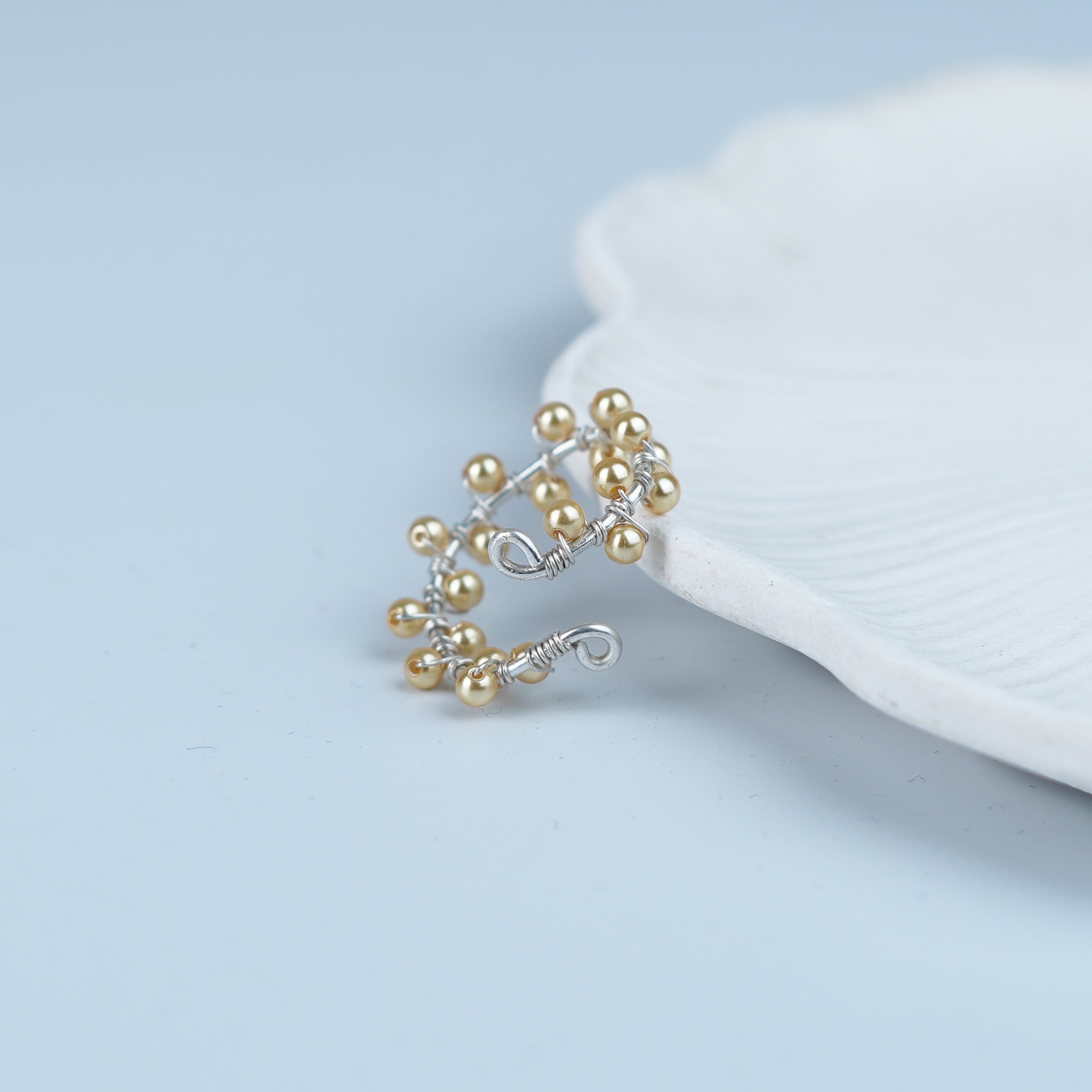 Golden Pearl Twisted Ring (Project Handmade)