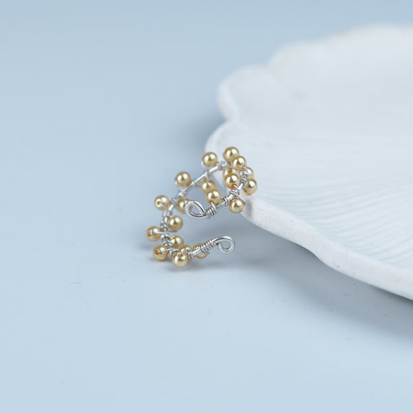 Golden Pearl Twisted Ring (Project Handmade)