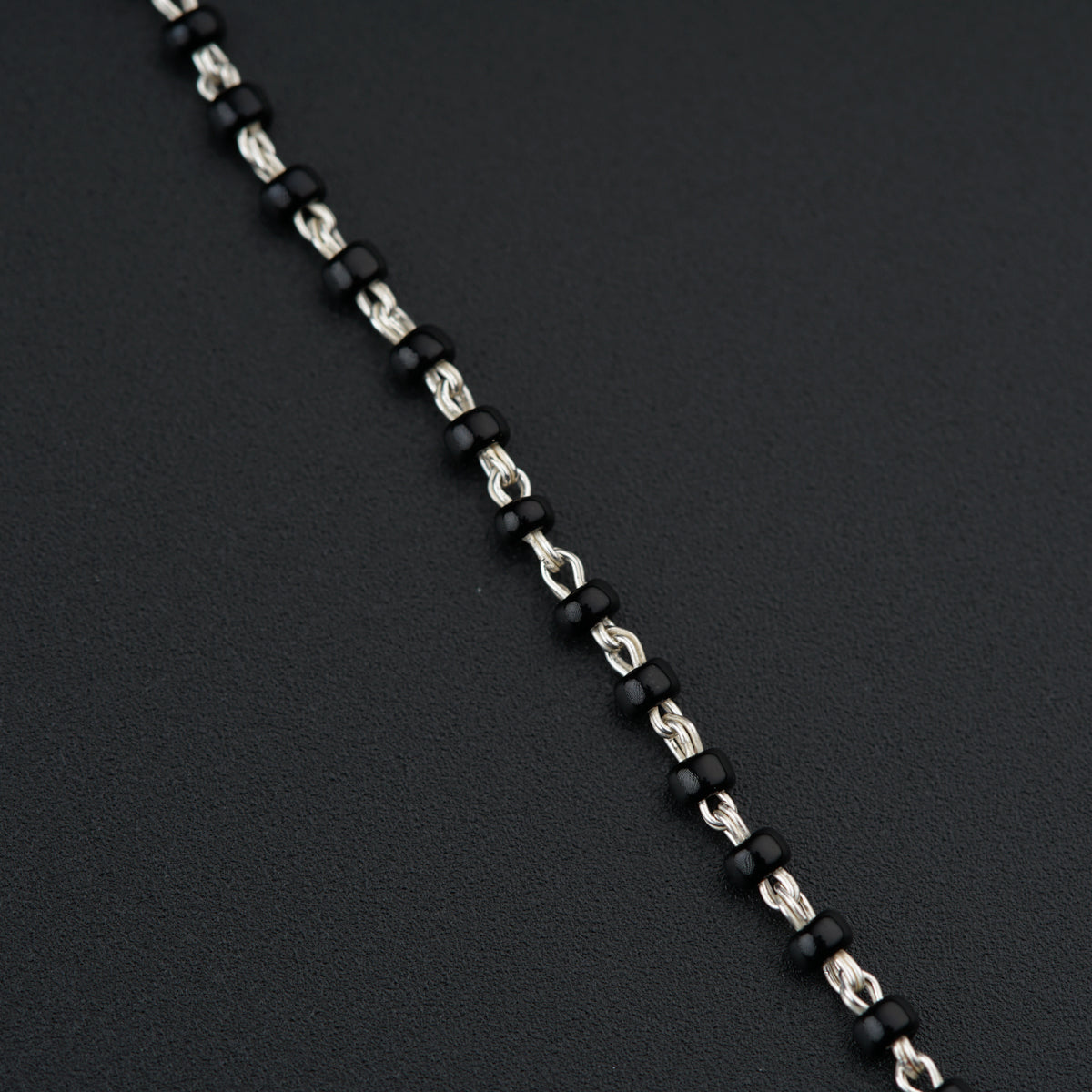 Handmade silver Mangalsutra with Pearls and Silver Beads