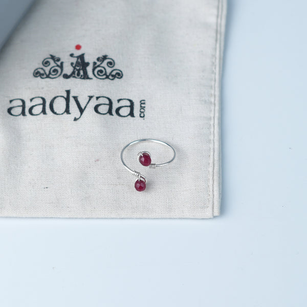 Pink Jade Ring (Project Handmade)