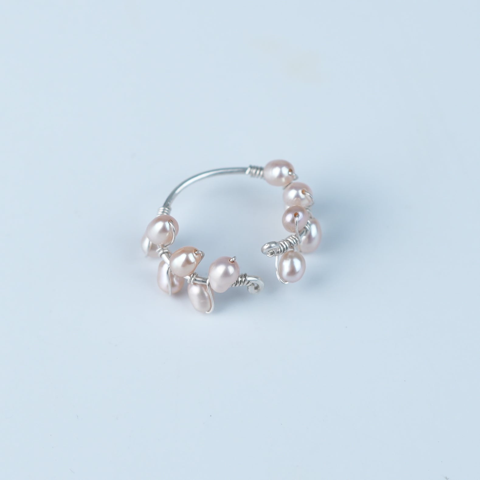 Rice Pearl Twisted Ring (Project Handmade)