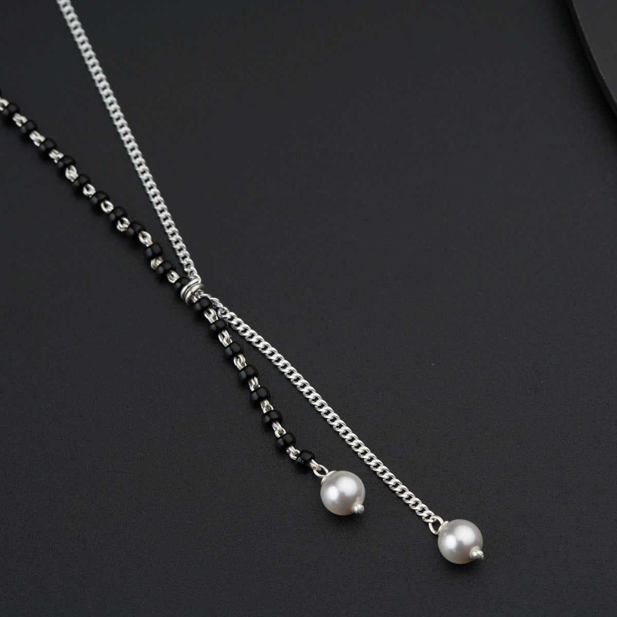 Handmade Silver Mangalsutra with Pearls