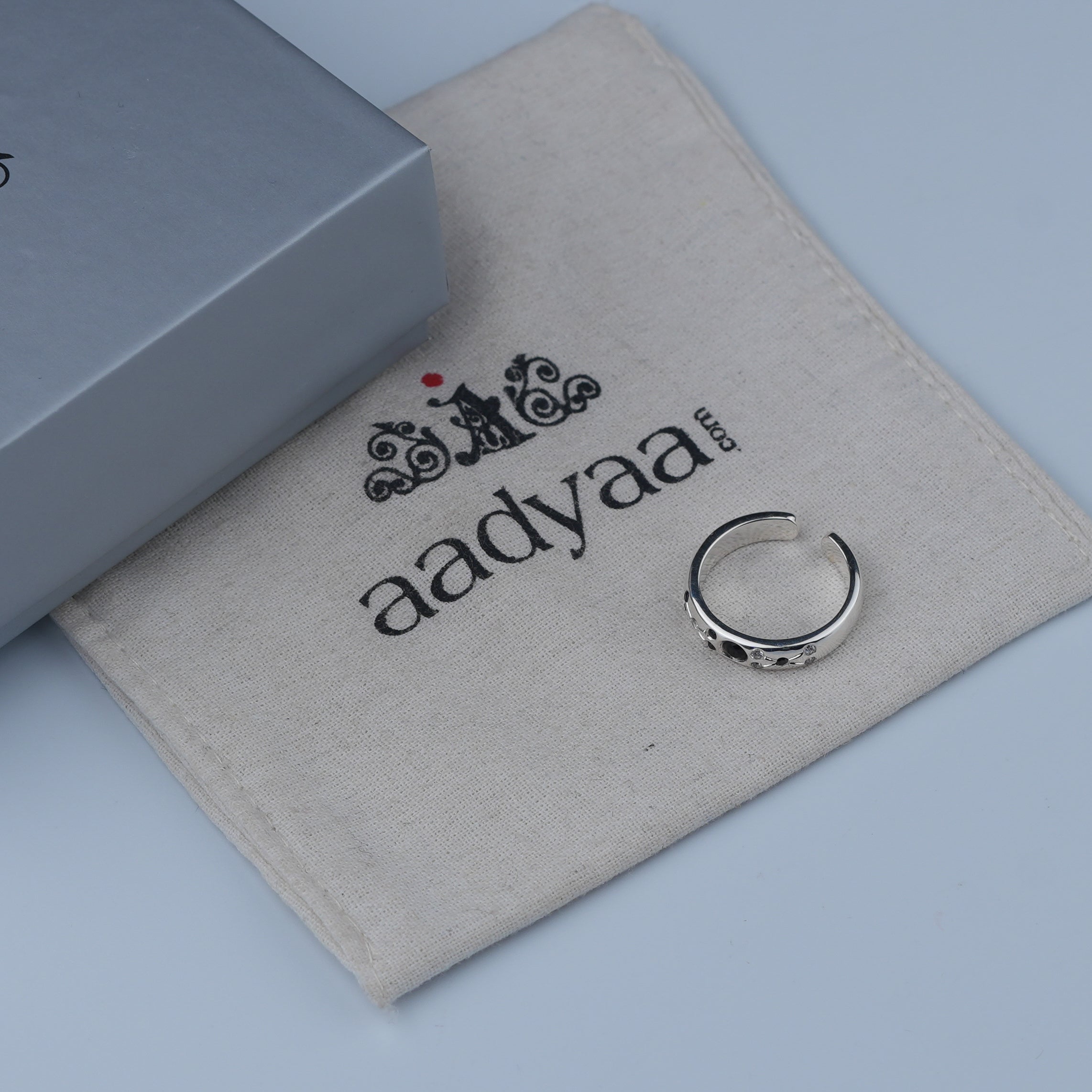 Silver Convex Mangalsutra Band Ring