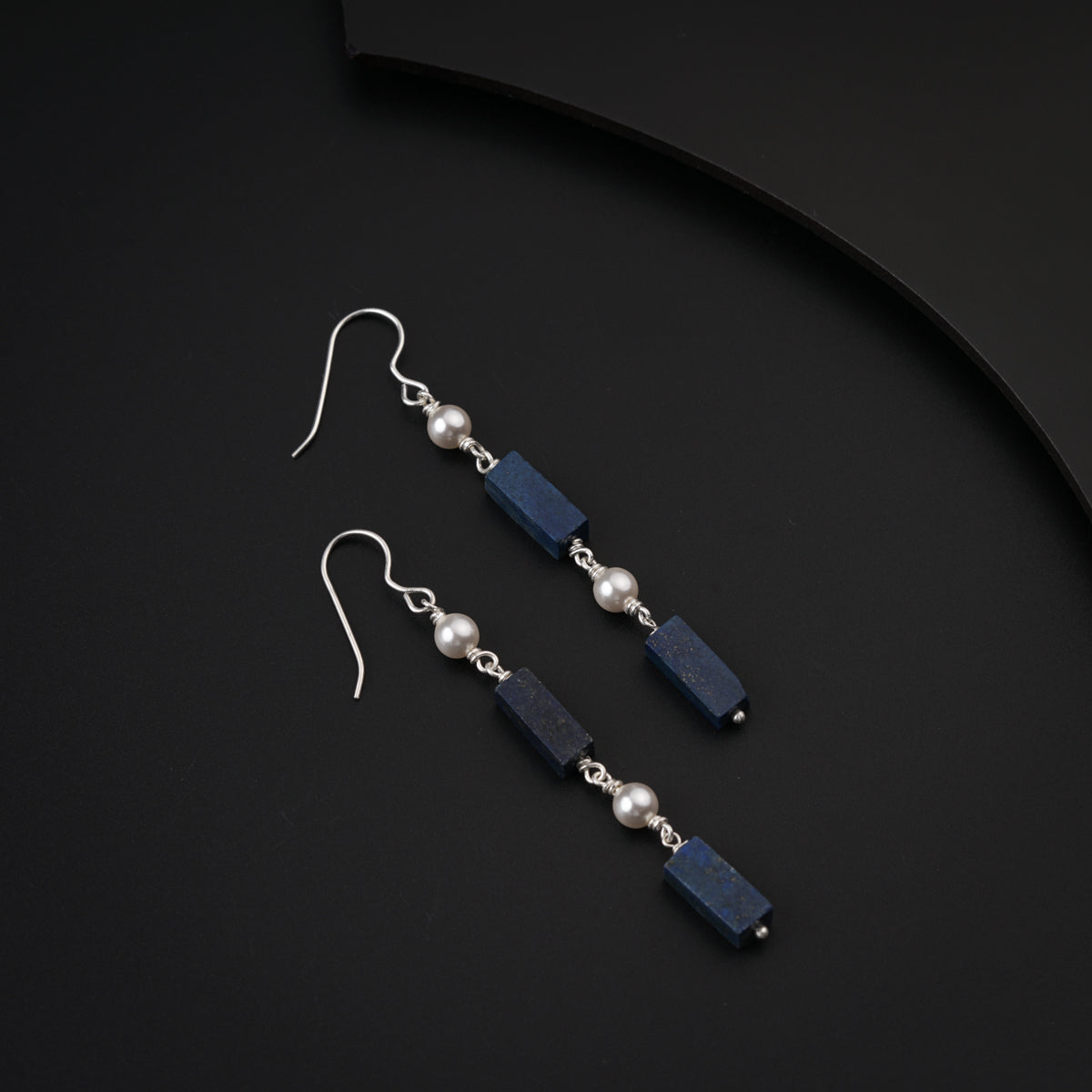 Lapis Lazuli Silver Earring