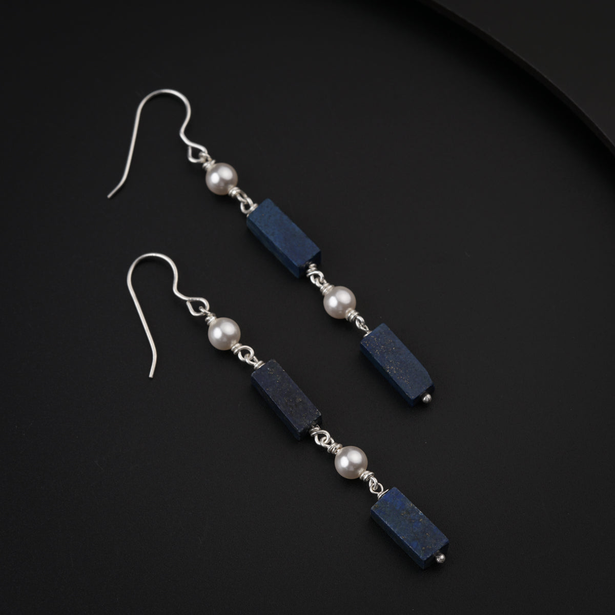 Lapis Lazuli Silver Earring