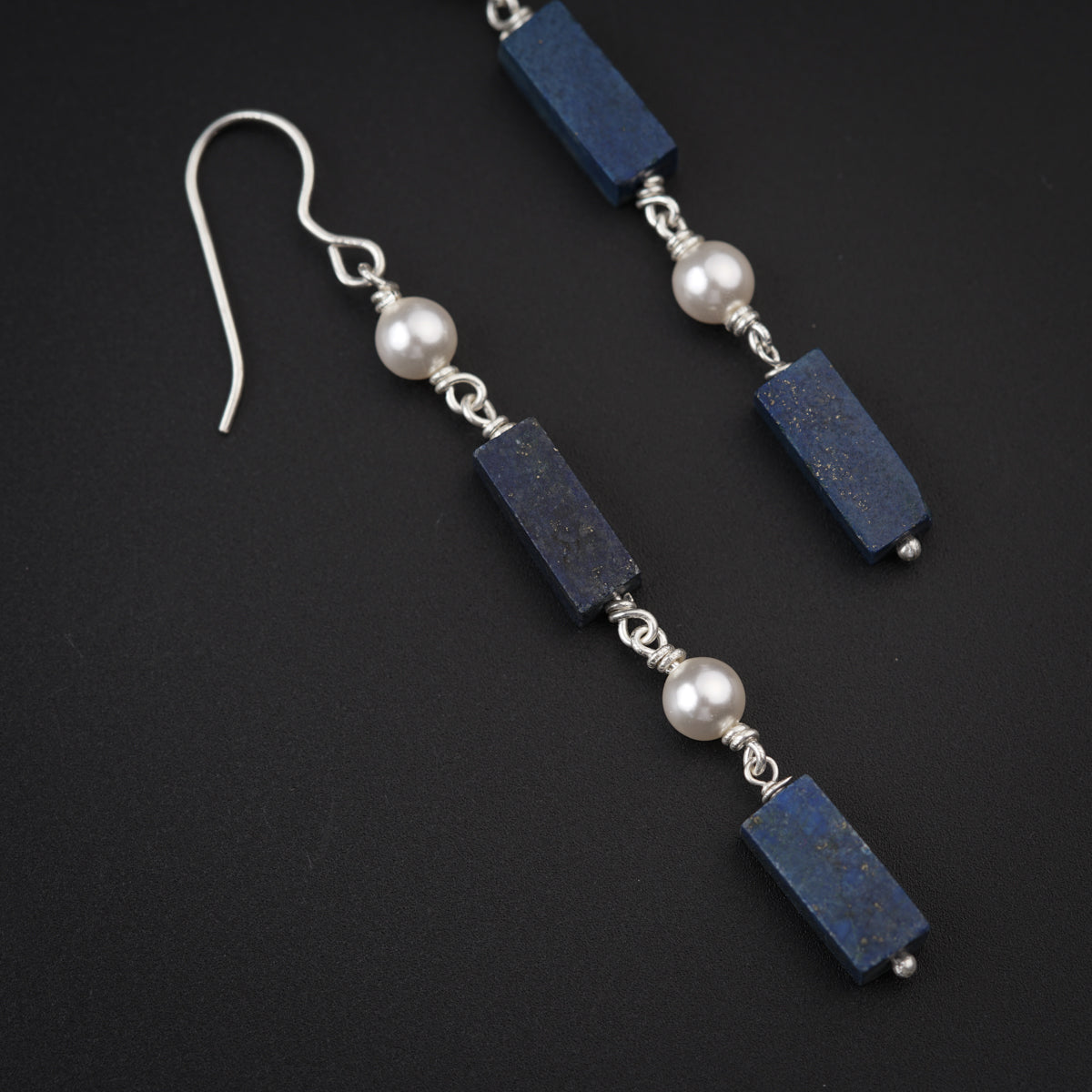 Lapis Lazuli Silver Earring