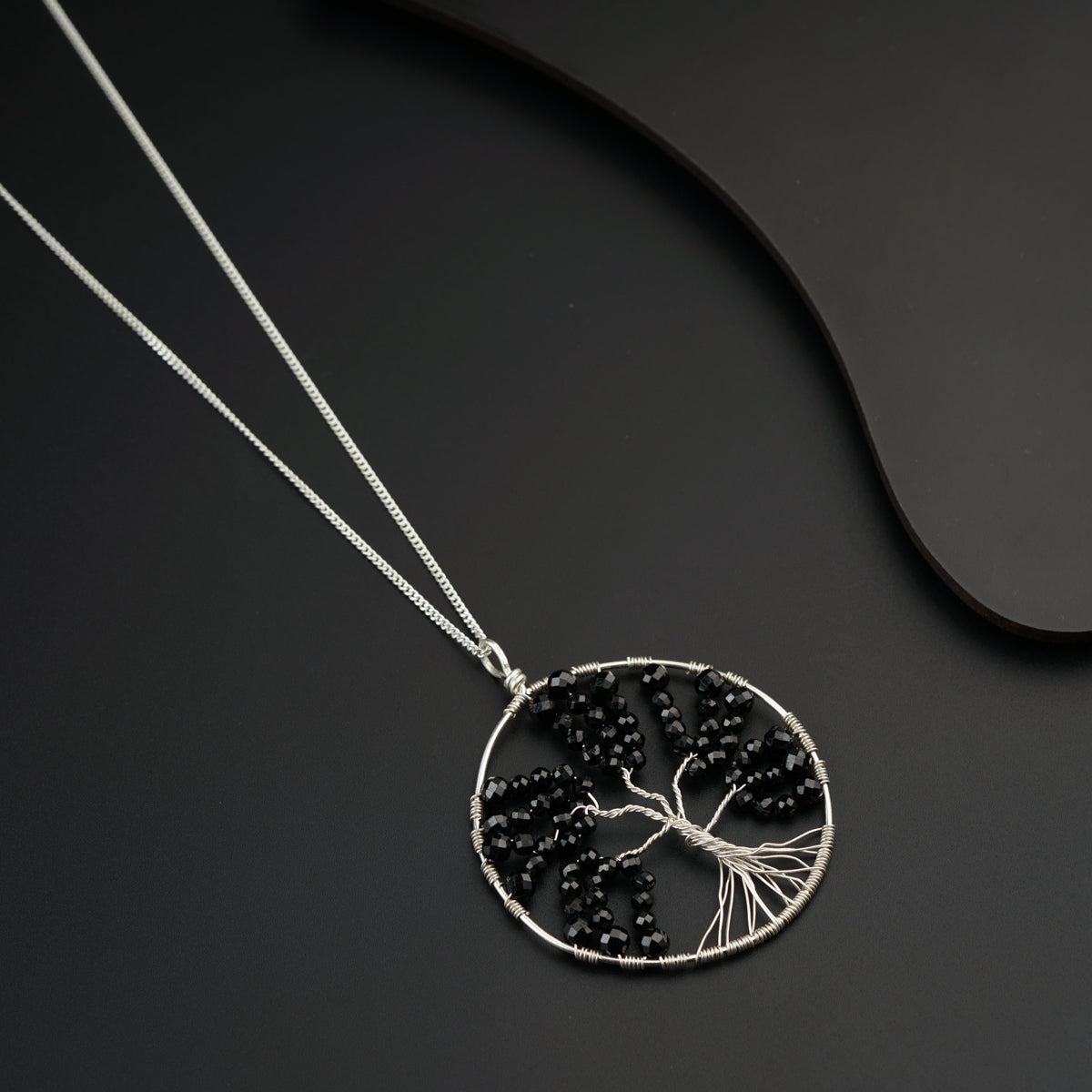 Black Onyx Tree of Life Necklace