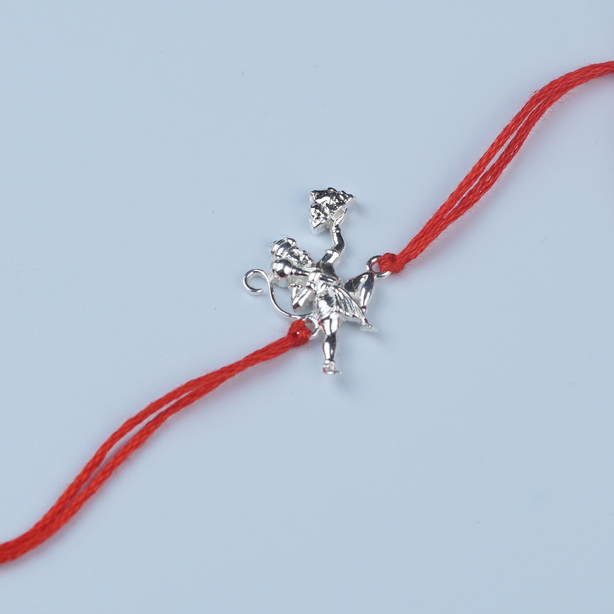 Hanuman Silver Rakhi (Project Handmade)