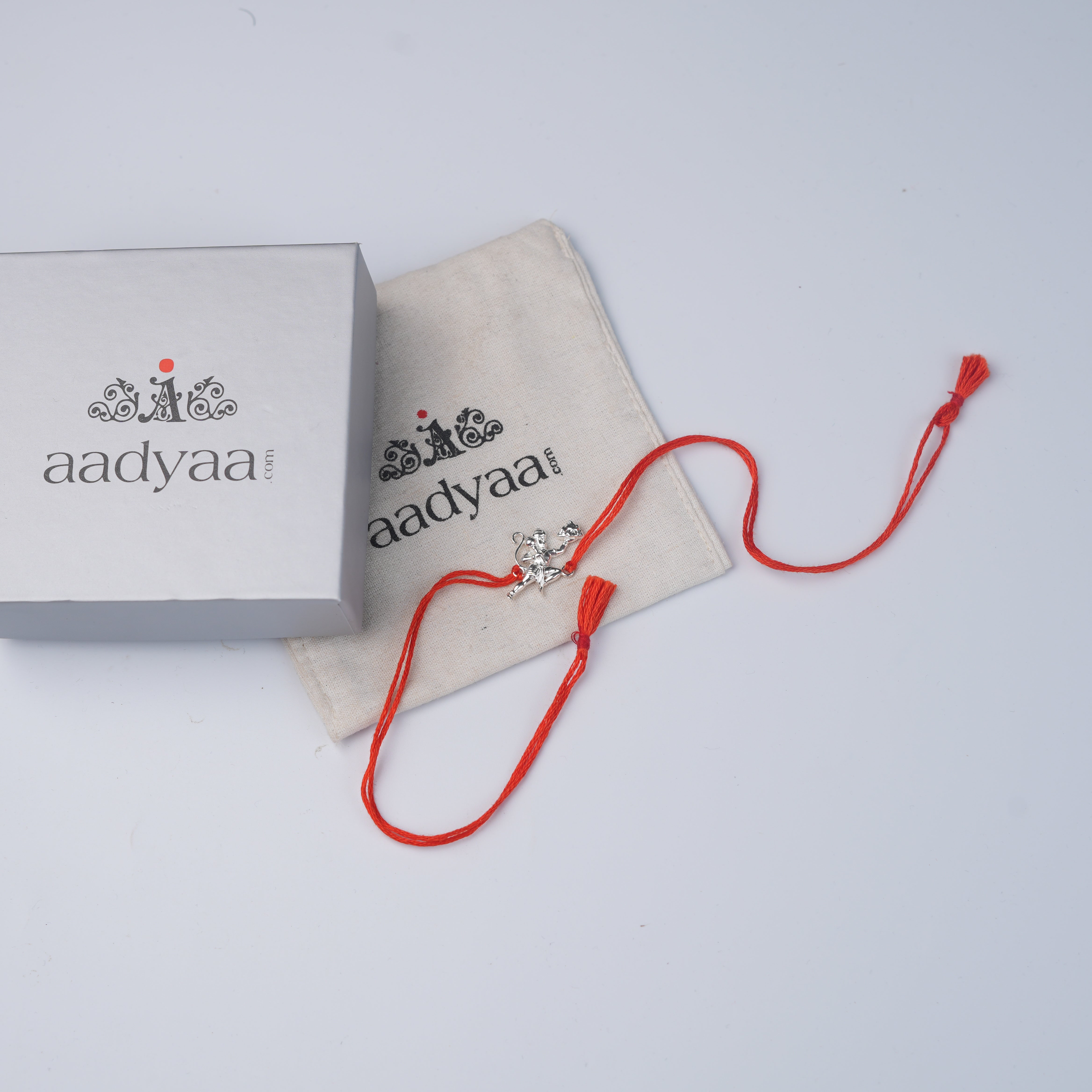 Hanuman Silver Rakhi (Project Handmade)