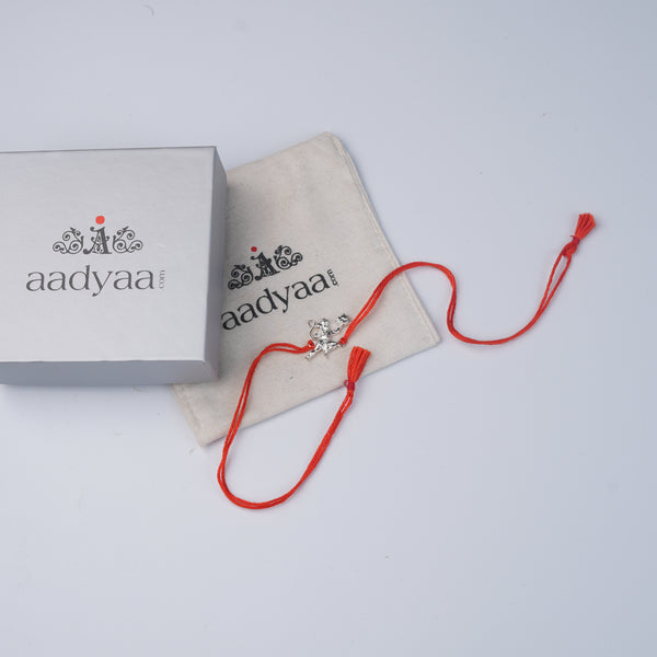 Hanuman Silver Rakhi (Project Handmade)