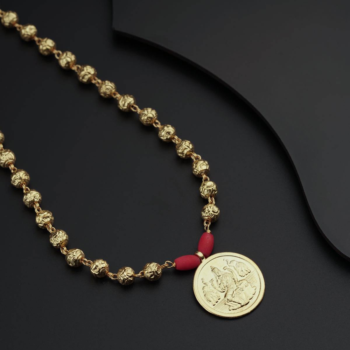 Silver Coin Necklace Gold Plated