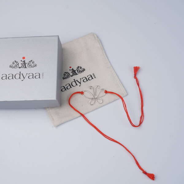 Silver Wire Bent Butterfly Rakhi (Project Handmade)