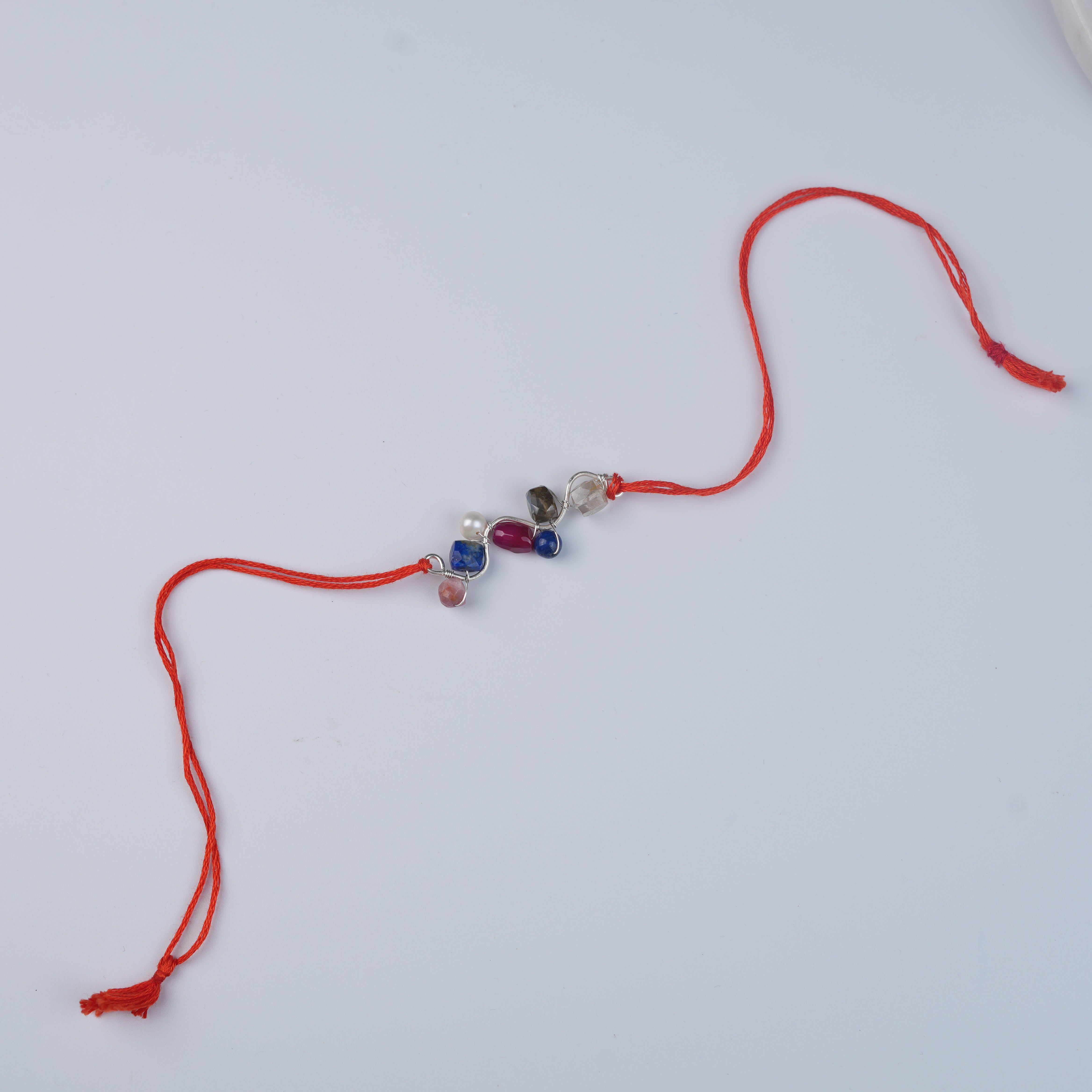 Multicolour Stone Wrapped Rakhi (Project Handmade)
