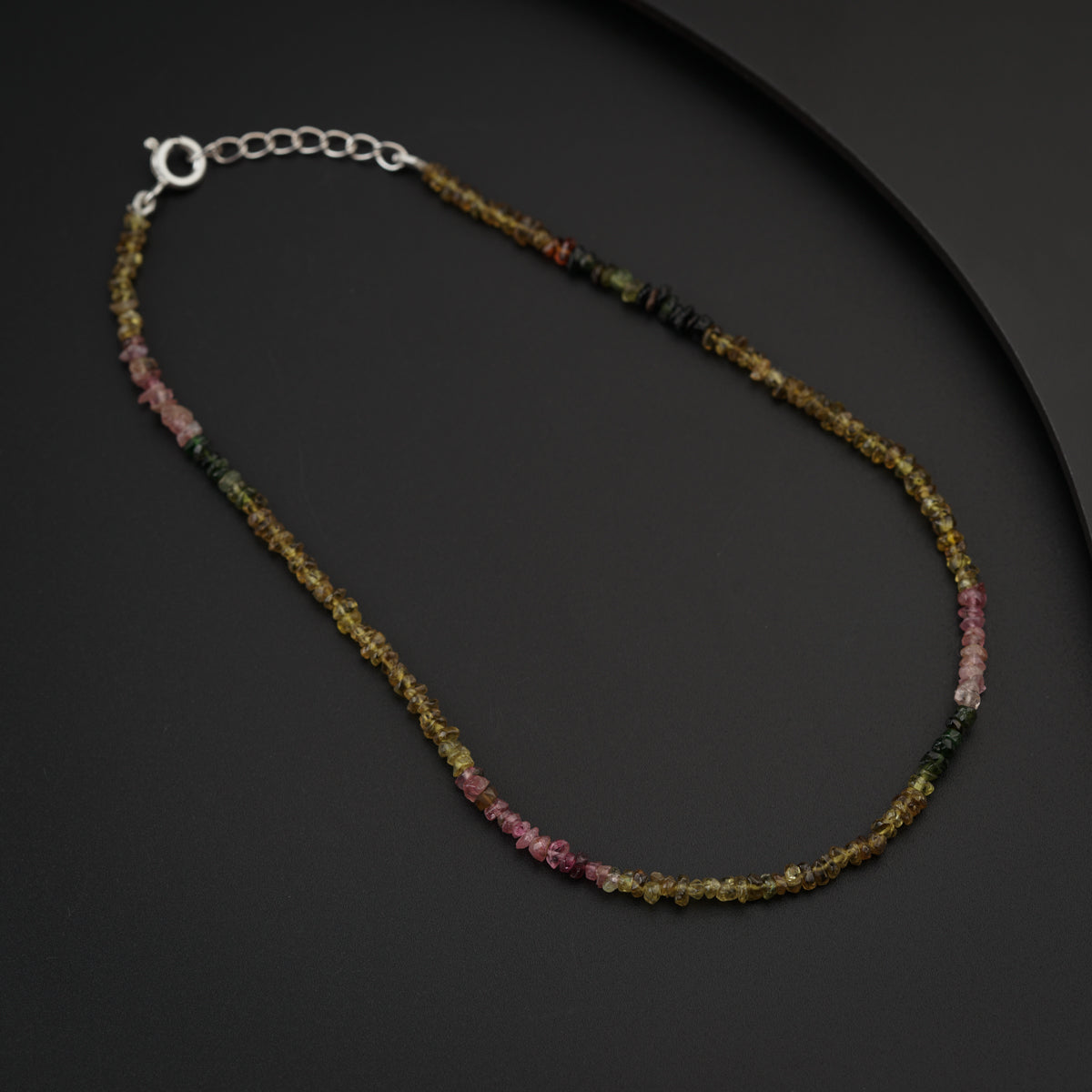 Multicolor Semi Precious Stones Anklet