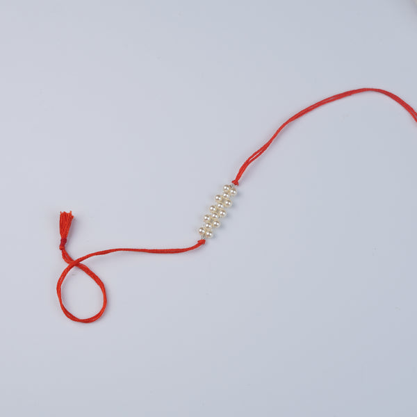 Pearl Cluster Rakhi (Project Handmade)