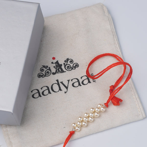 Pearl Cluster Rakhi (Project Handmade)