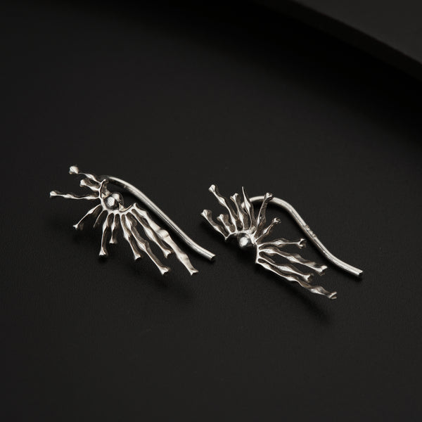 Silver Sparkle Earcuffs