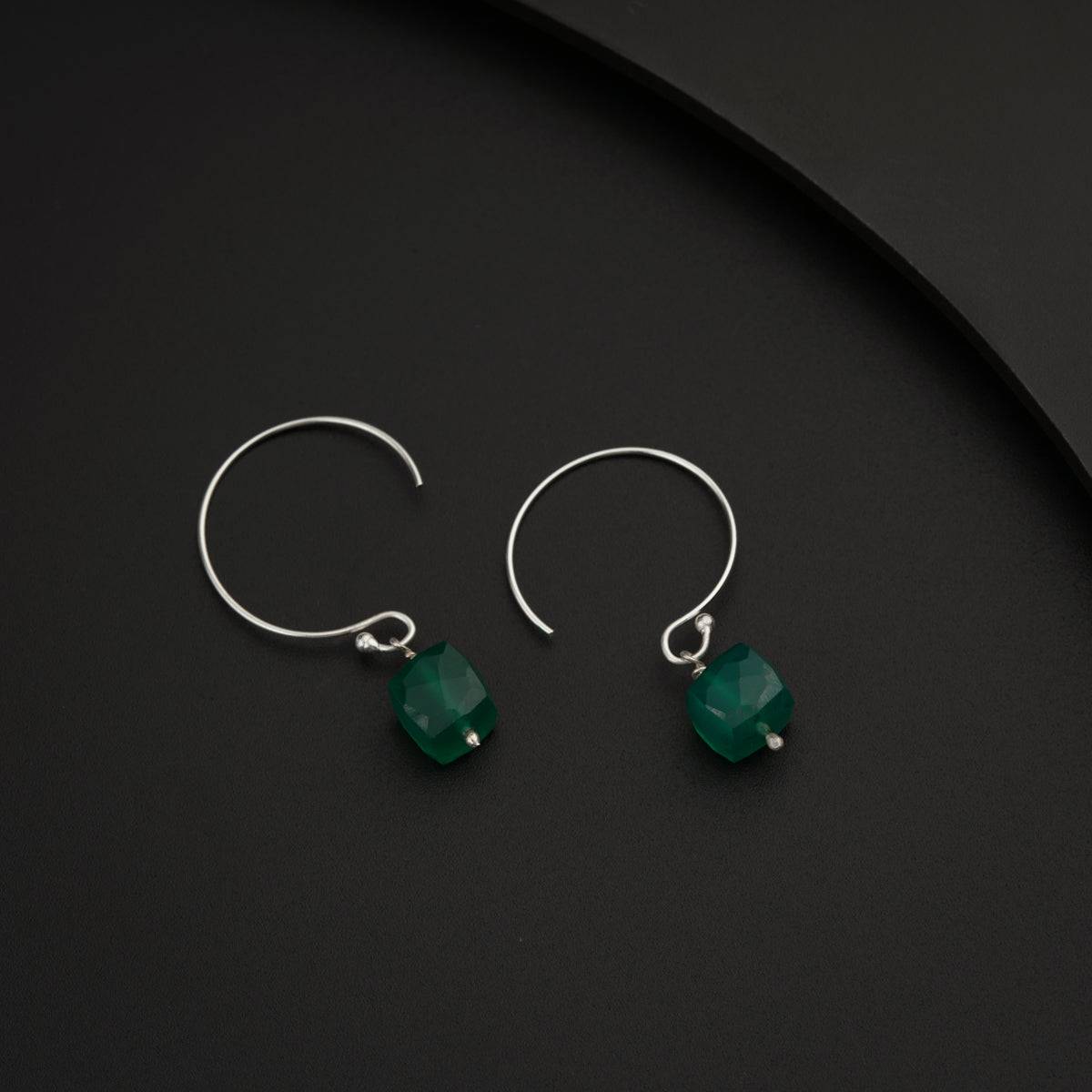 Green Onyx Earring