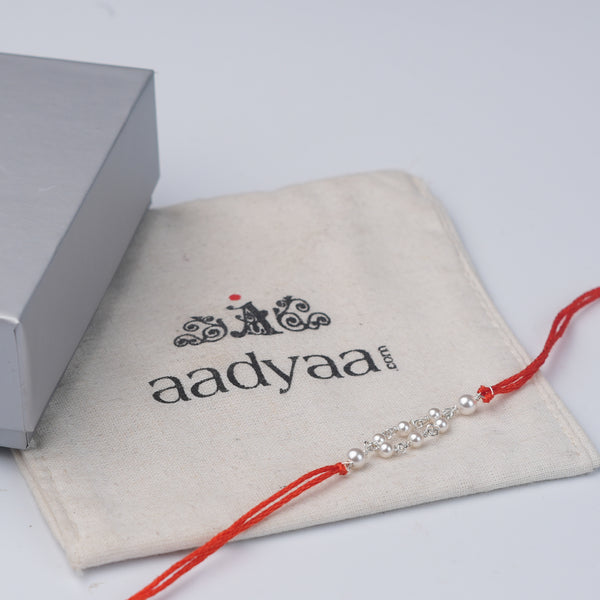 Pearl Ganthan Rakhi (Project Handmade)