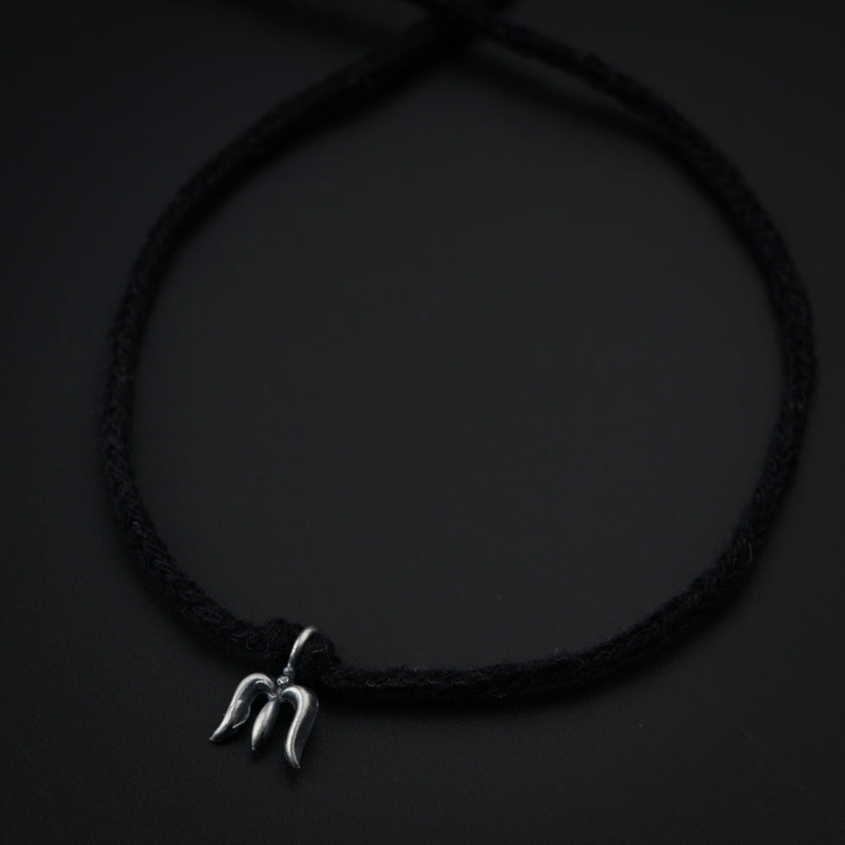 Silver Trishul Anklet