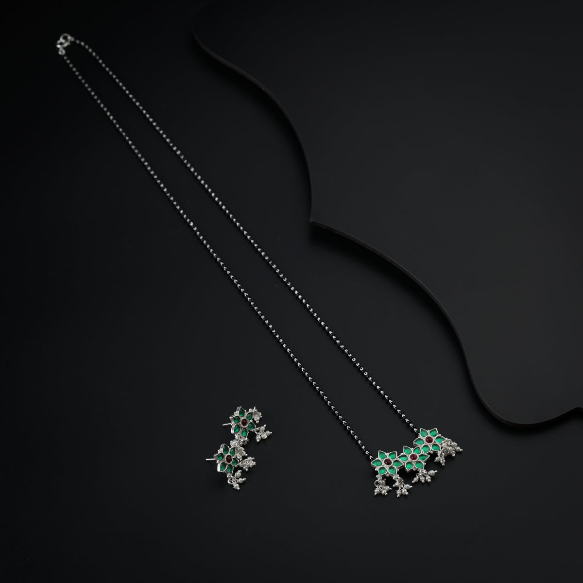 Bageecha Green Nakshatra Mangalsutra Set