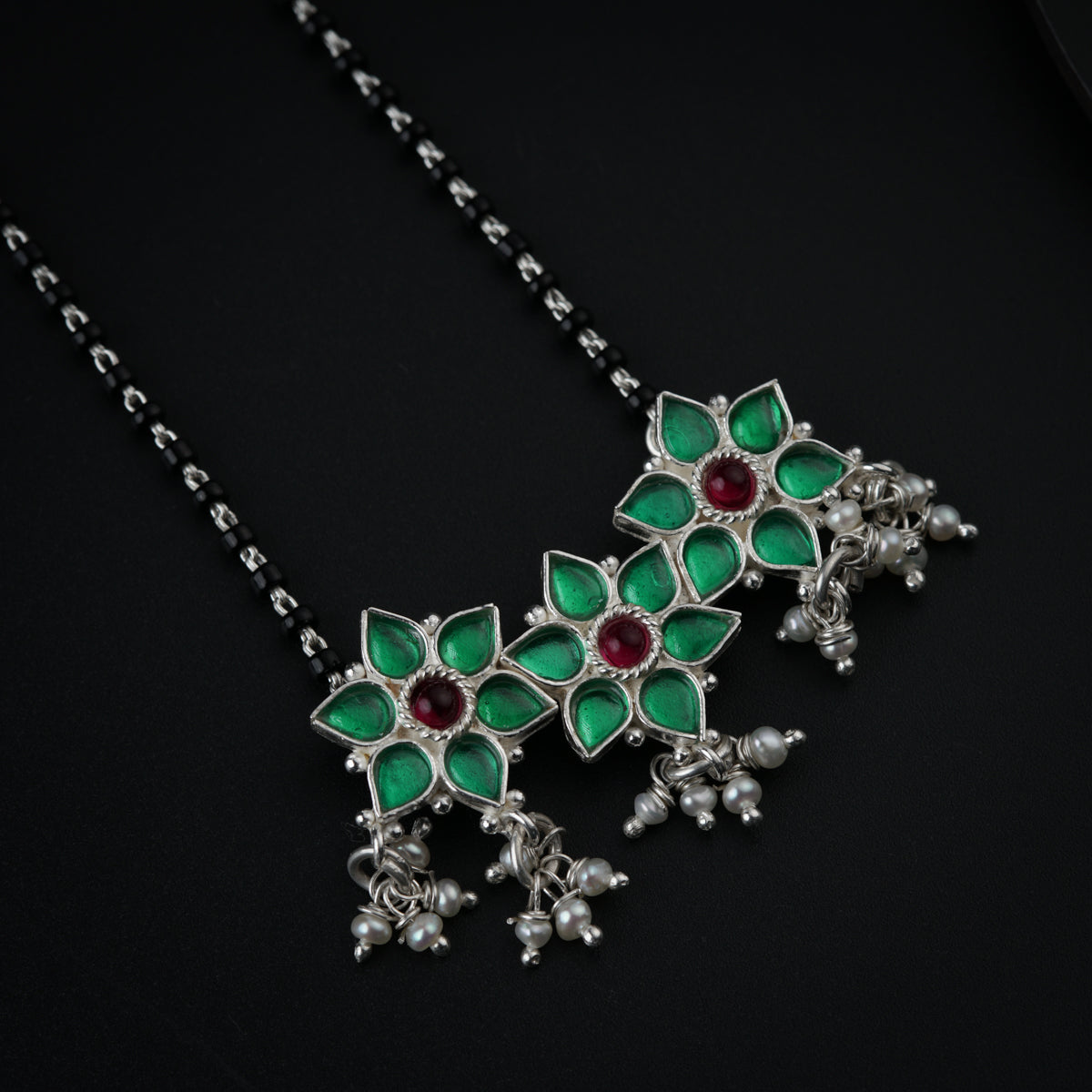 Bageecha Green Nakshatra Mangalsutra Set