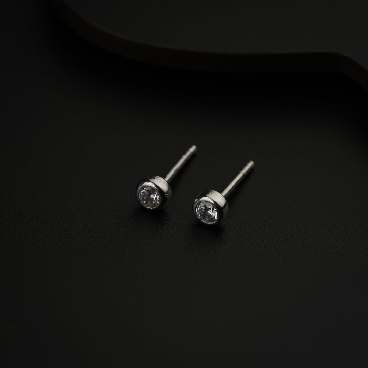 Tiny CZ Stone Silver Studs