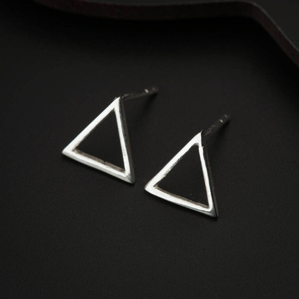 Tiny Silver Triangle Studs | 92.5 Silver